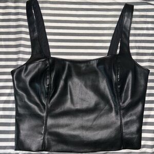 Abercrombie & Fitch Leather Tank